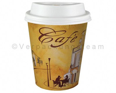 Kaffeebecher CofeToGo Becher  CAFE DE PARIS mit ...