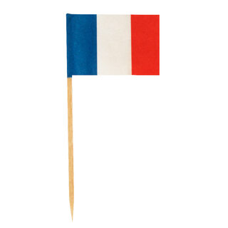 Flaggenpicker Deko-Picker Land Frankreich, 500 Stk.