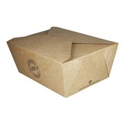 BIO Take-Away Boxen Menboxen ToGo aus Karton, 22.5x16.9x9cm, 25 Stk.