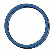 Gummiringe Gummibnder   30mm, 1 mm in blau, ca. 200 Stk., 50 gr.