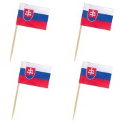 Flaggenpicker Fahnenpicker Deko-Picker Land Slowakei,  50 Stk.