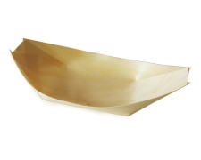 Fingerfood-Schale aus Holz schiffchenfrmig 18 x 10,5 cm, 100 Stk.