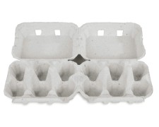 Eierverpackungen fr 2x6 Eier, uni wei, 130 Stk., fr S, M, L
