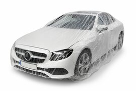 Autoabdeckhaube Autoplane PE transparent 430630cm in Werkstattqualitt