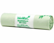 BIOMAT kompostierbare Bioabfallbeutel  40-60L 61x80cm, 10 Stk.
