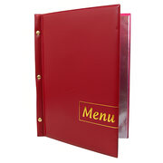 Speisekarte (PVC) Menu weinrot, 8 Seiten, A5, 1 Stk.