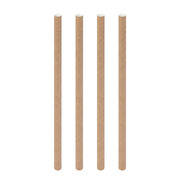 Trinkhalme aus Papier extra dick, braun natur 10mm 21cm, 50 Stk.