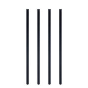 Trinkhalme aus Papier dick schwarz  8mm 25cm, 500 Stk.