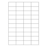 Etiketten Labels selbstklebend wei 52.5 x 29.7mm auf DIN A4, 4000 Stk.