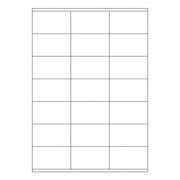 Etiketten Labels selbstklebend wei 70 x 41mm auf DIN A4, 2100 Stk.