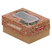 Keksbox Gebckkarton mit PET Beschichtung & Sichtfenster Weihnachten 170x126x78mm, 162 Stk.