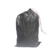 Schwerlastsack Gewebesack Hochwassersack Getreidesack Lagersack PP mit rotem Streifen und Band 500x800mm 30kg schwarz