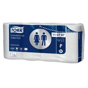 Tork Toilettenpapier Recycling 2-lagig 9,4x12 cm, 64 Rollen je 250 Blatt