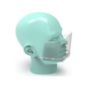 RENZ Gesichtsschutzschild für Mund und Nase - deckt Nase und Mund großflächig ab