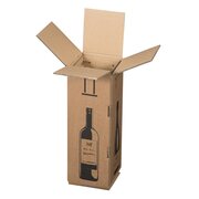 Weinversandkarton fr  1 Weinflasche mit DHL & UPS Zertifizierung