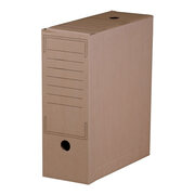 Archiv-Ablagebox 100 mit Automatikboden 323x96x272mm braun