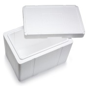 Isolierboxen mit Deckel aus Styropor EPS, 596 x 396 x 447 mm, 50 Liter
