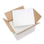 Isolierboxen mit Deckel aus EPS 570 x 445 x 360 mm 40,5 Liter, inkl. Umkarton