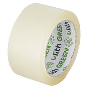 ULITH GREEN Packband Klebeband 50mmx66m mit Recyclinganteil & leise, transparent