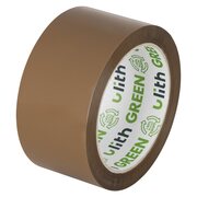 ULITH GREEN Packband Klebeband 50mmx66m mit Recyclinganteil & leise, braun