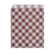 Papierbeutel KARO 14 x 19 cm, oben und 1x seitlich offen, 500 Stk.