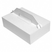 Tragebox für Tortenstücke und Kuchenstücke 27x18x8cm, weiß, 50 Stk.