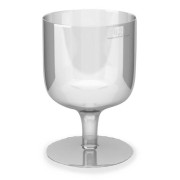 Einweg-Weinglas 200ml,  PS, 1 tlg. Ausfhrung, transparent glasklar, 10 Stk.