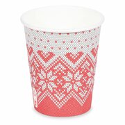 Hei�getr�nkebecher Pappbecher Motiv Wintersaison 200ml 280ml, � 80mm, 50 Stk.