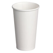 Hei�- und Kaltgetr�nkebecher Pappbecher wei� 500ml 600ml  XXL 20oz,  50 Stk.