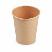 Hei�- und Kaltgetr�nkebecher Pappbecher braun 200ml 280ml M � 80mm, 50 Stk.