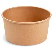 Salatschalen Feinkostschalen braun aus Pappe mit PE beschichtet 1000ml 150mm, 50 Stk.