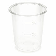 BIO Schnapsbecher glasklar 2 cl / 4 cl 20 ml 40 ml Biokunststoff PLA, 40 Stk.