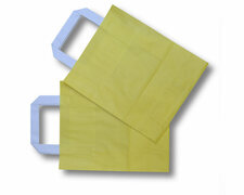 Papiertragetaschen aus Kraftpapier 180+80x220mm gelb, 250 Stk.