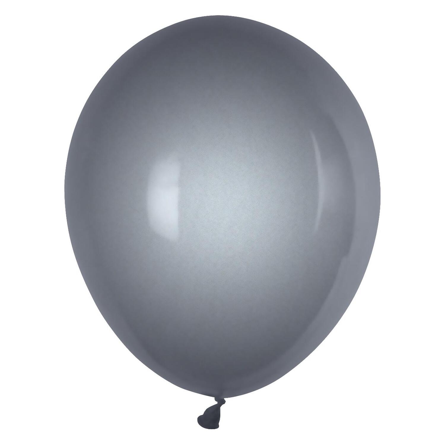 Luftballons silber  250 mm, Gre M, 10 Stk.