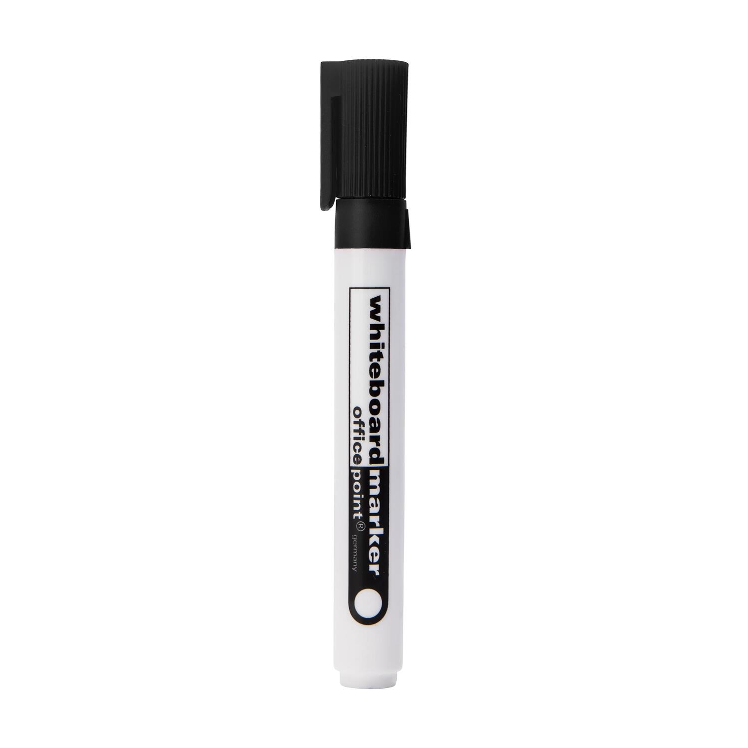 Whiteboard Marker 1-5mm Rundspitze schwarz, 10 Stk.
