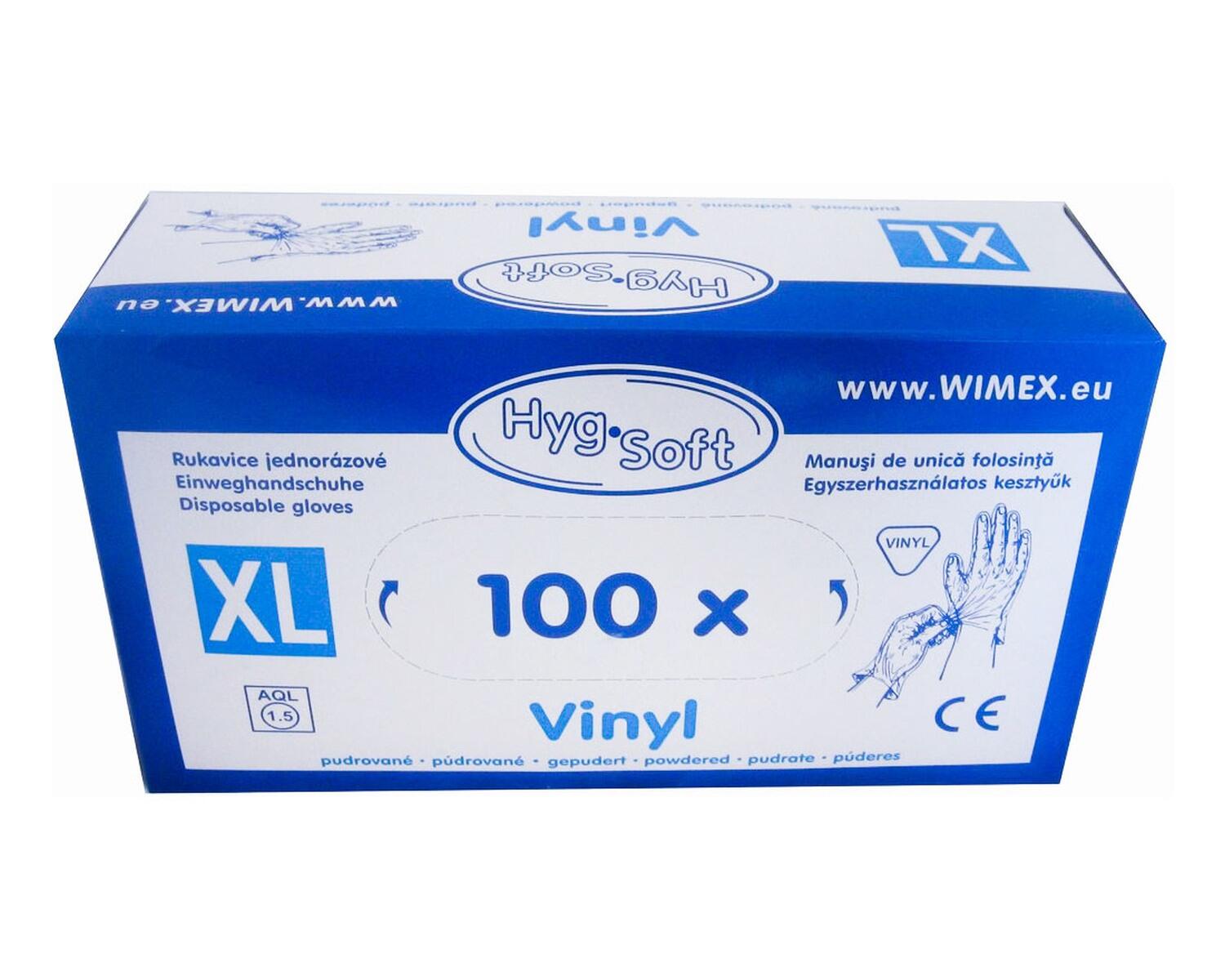 Vinyl Einweghandschuhe Vinylhandschuhe gepudert Gre XL, 100 Stk.