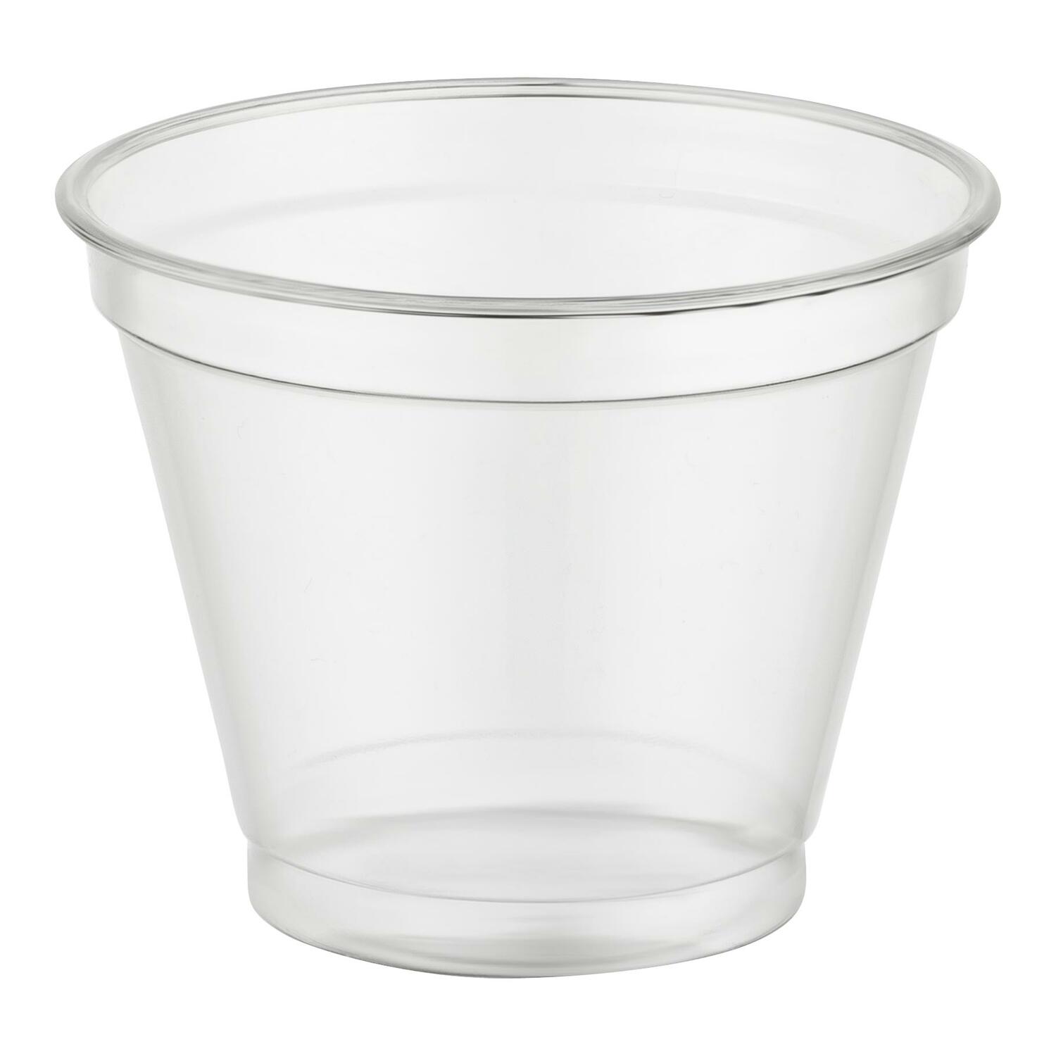 Trinkbecher Smoothiebecher Dessertbecher 250 ml,  95mm, PET, glasklar, 50 Stk.