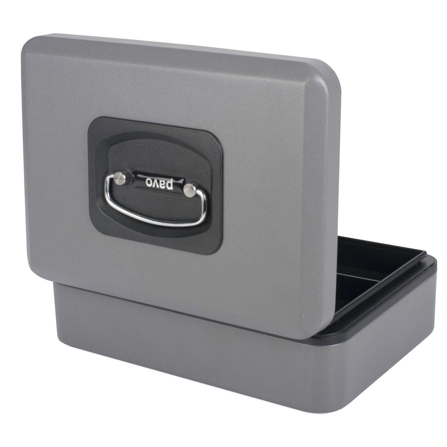 Deluxe Geldkassette mit praktischer �ffnungsfunktion 250mm, silber