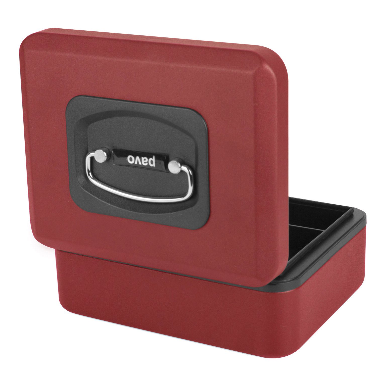 Deluxe Geldkassette mit praktischer �ffnungsfunktion 200mm, rot