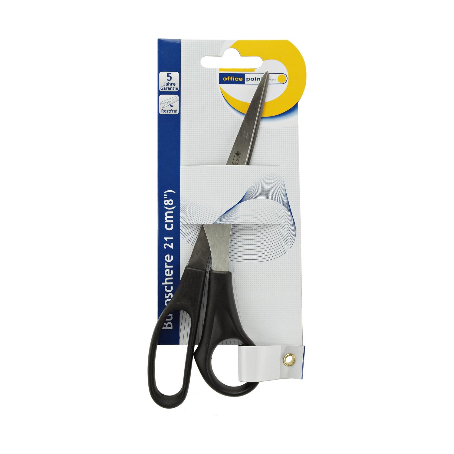 Universalschere 25,5 cm lang mit Kunststoffgriff schwarz