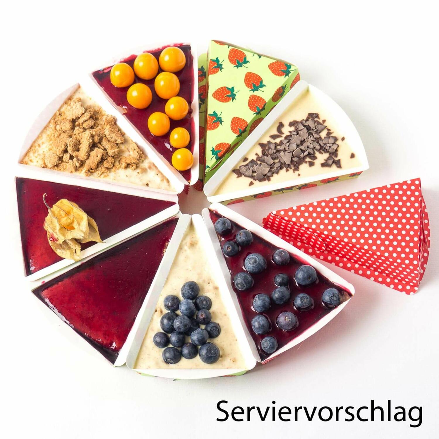 Tortenst�ck Backform, P�nktchen backfest fettdicht 75x110x35 mm, 9 Stk.