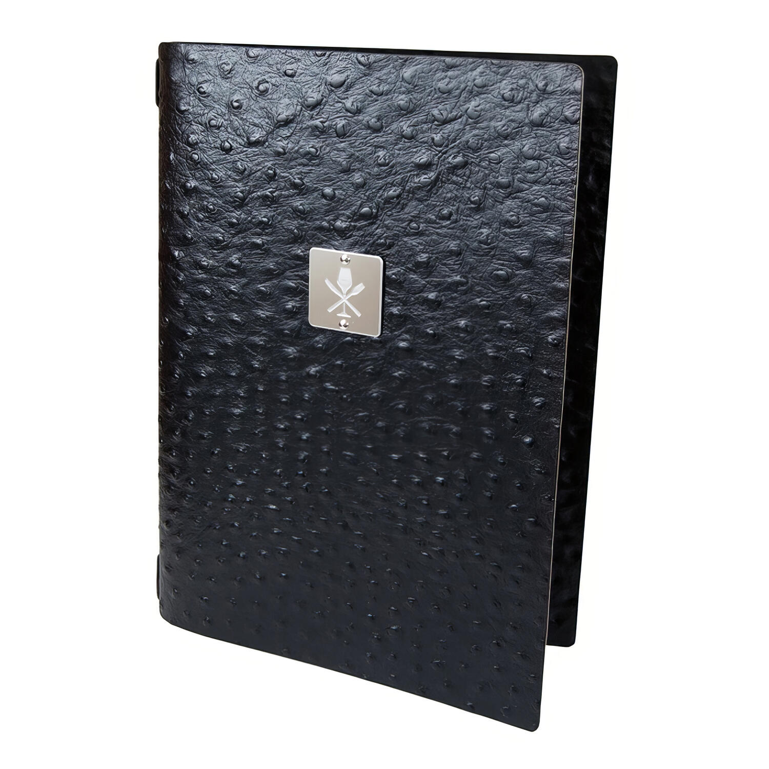 Speisekarte FASHION schwarz, Strau�, A5, 1 Stk.