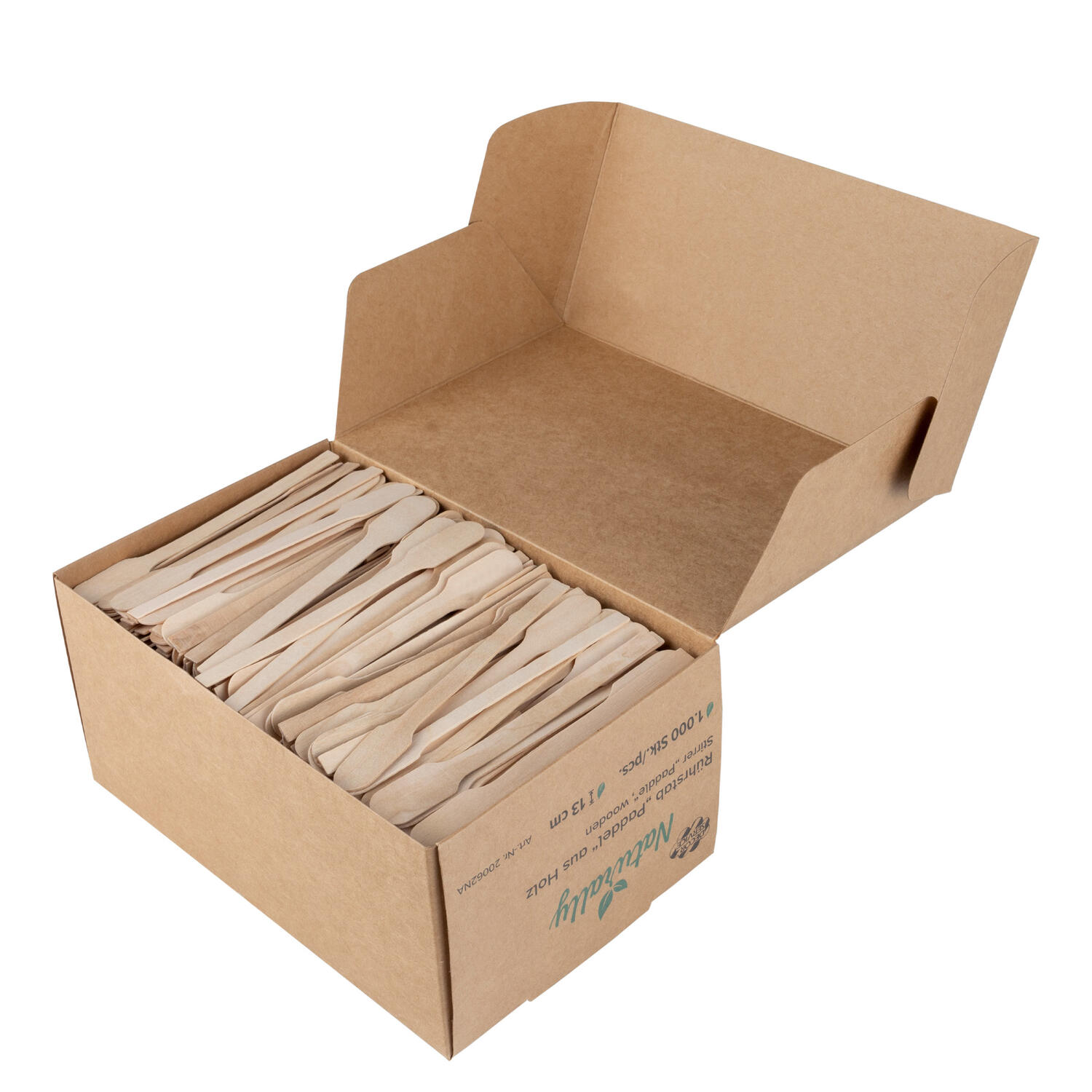 R�hrst�bchen Paddel aus Holz, 13cm, 1000 Stk.