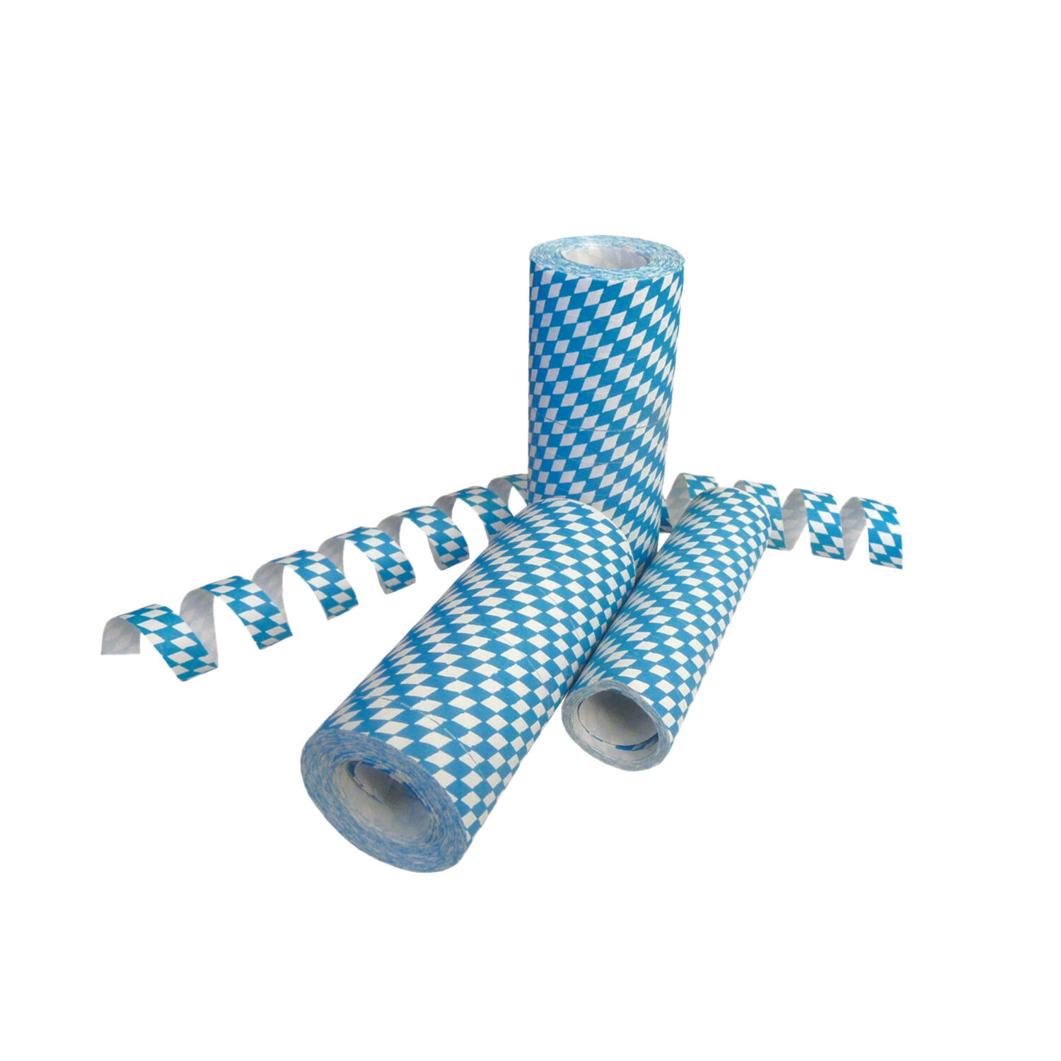 Luftschlangen Oktoberfest aus Papier schwer entflammbar 4m, 1 Stk.