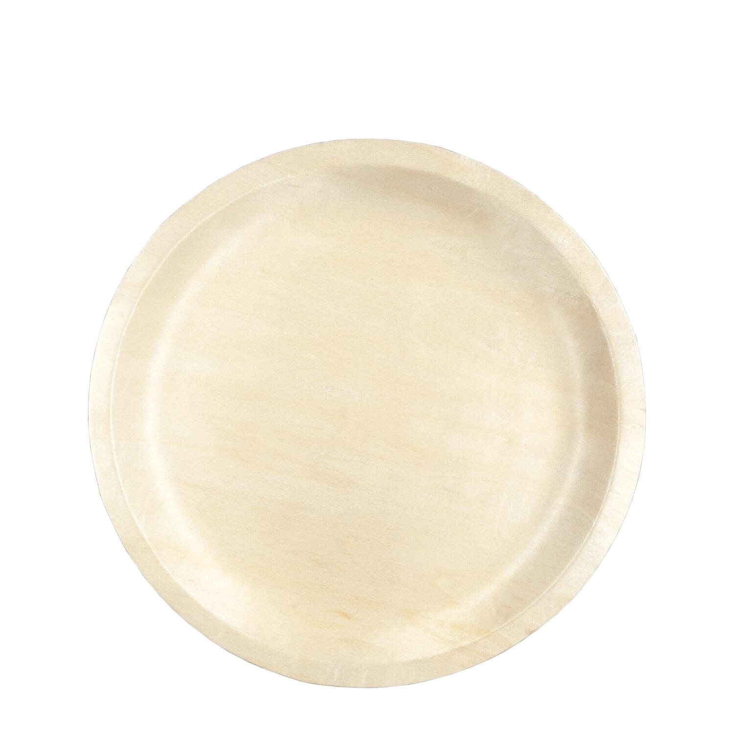 Holzteller Einwegteller aus Pappelholz rund �26cm FSC� nachhaltig, 25 Stk.