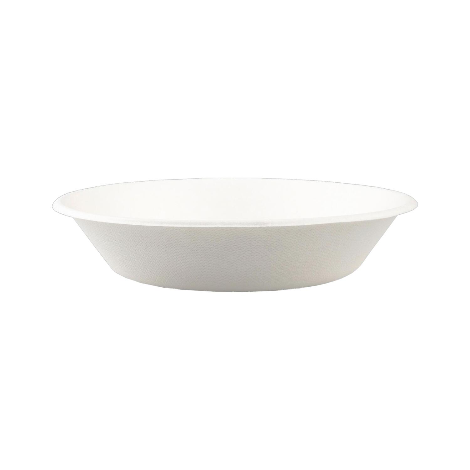 Schalen�aus�Bagasse,�800ml,�naturwei�,�rund��17cm,�50Stk.