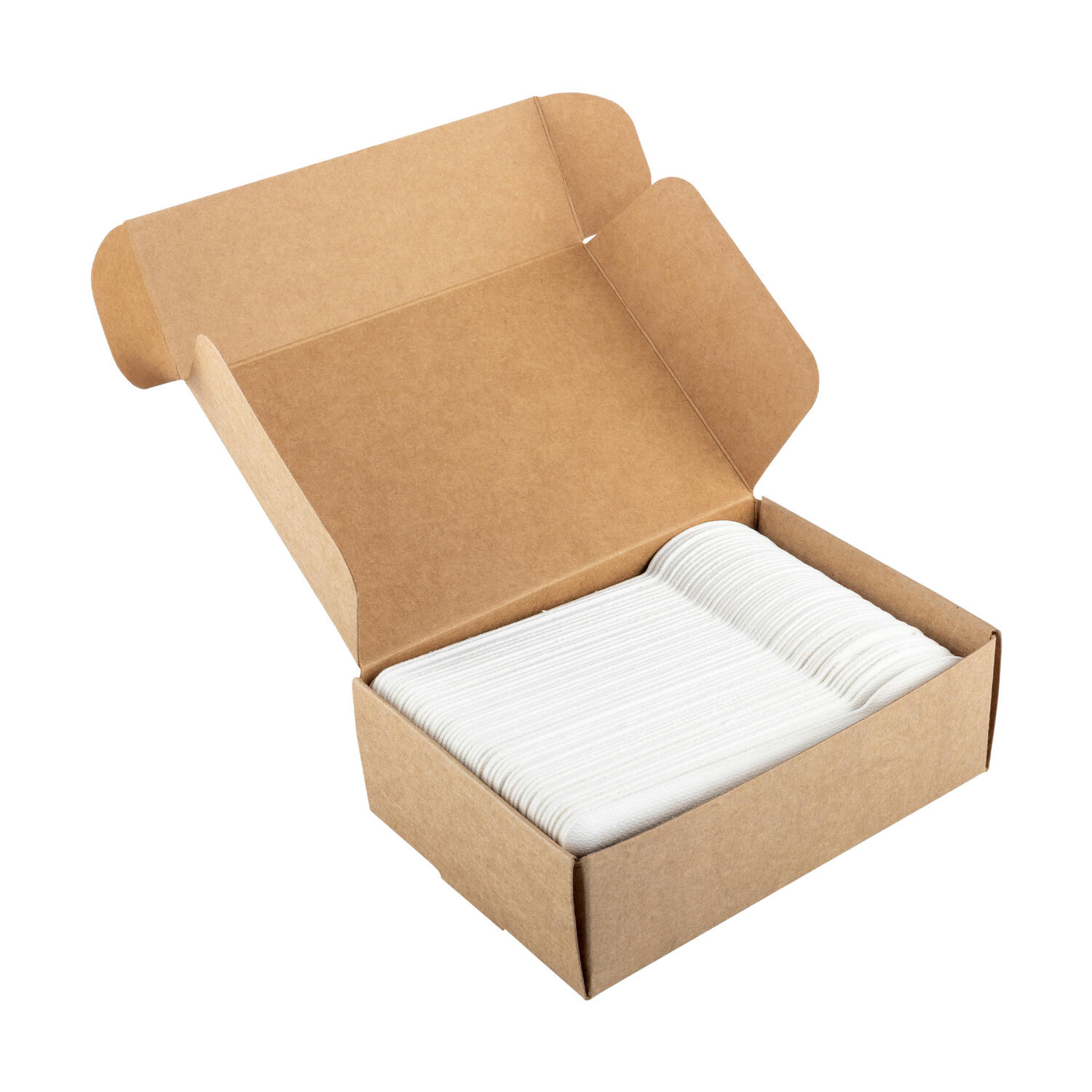 L�ffel�aus�Bagasse,�naturwei�,�15.5cm,�100Stk.