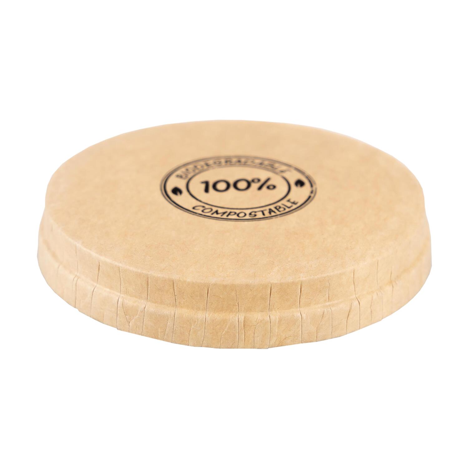 BIO Deckel f�r Dressingbecher aus Karton 30ml, �44mm 50 Stk.