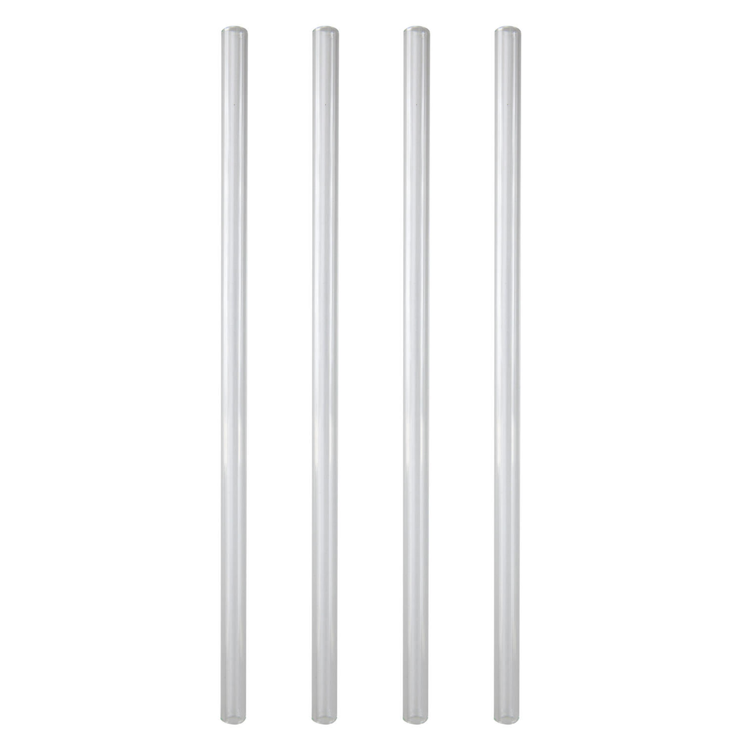 Trinkhalme aus Glas, transparent, �9mm, 24cm, 50 Stk.