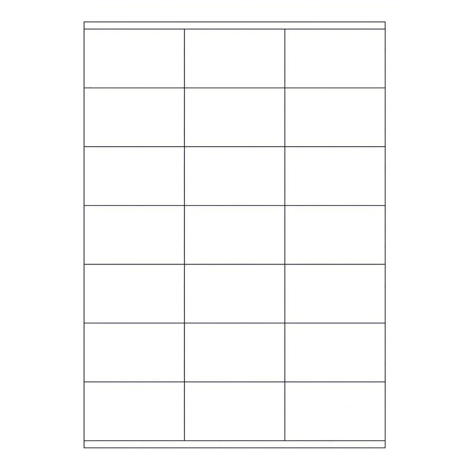 Etiketten Labels selbstklebend wei 70 x 41mm auf DIN A4, 2100 Stk.